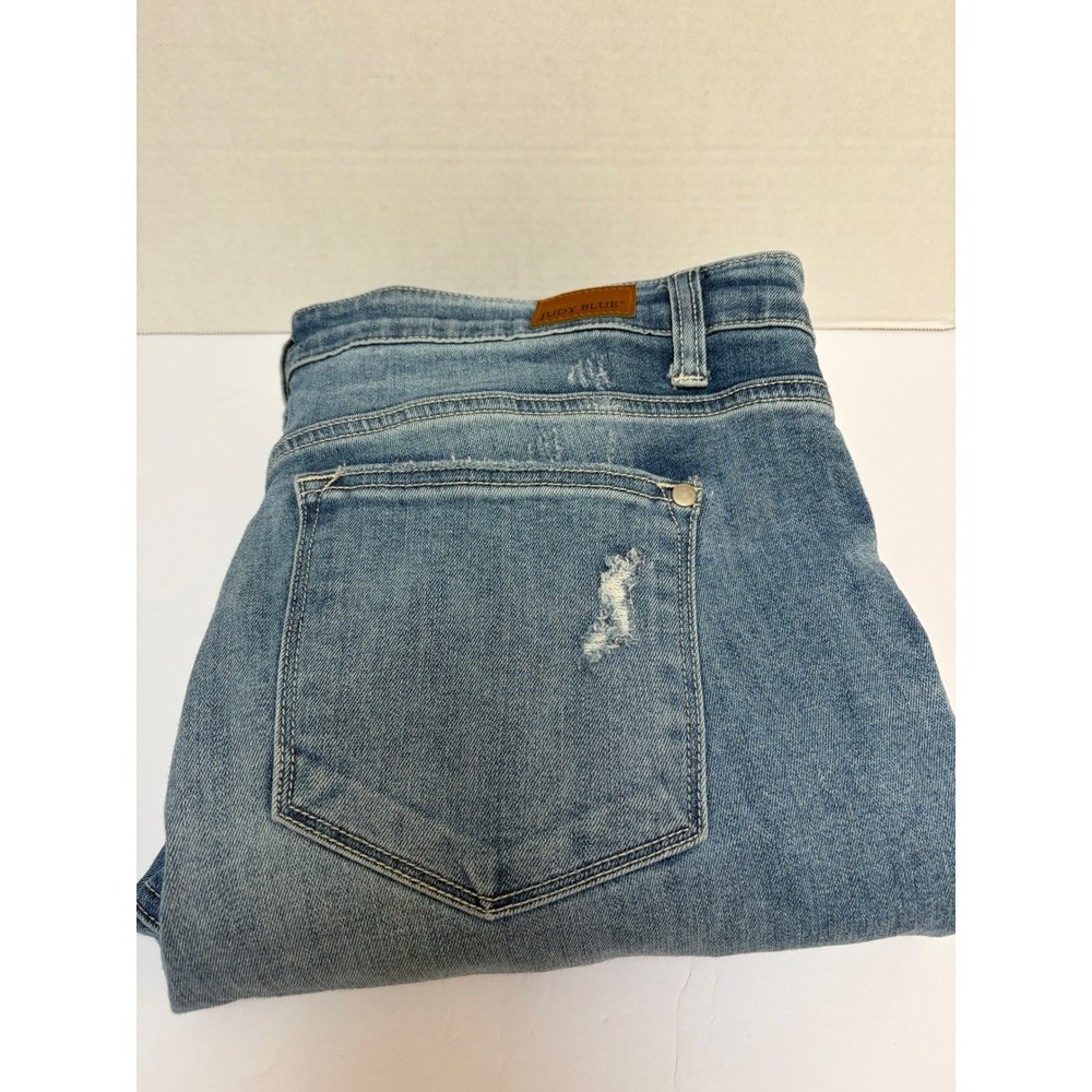 Judy Blue Button Fly Destroyed Boyfriend High Waist Jean Style #82238 Size 15/32